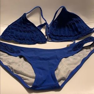 Blue Crochet Bikini